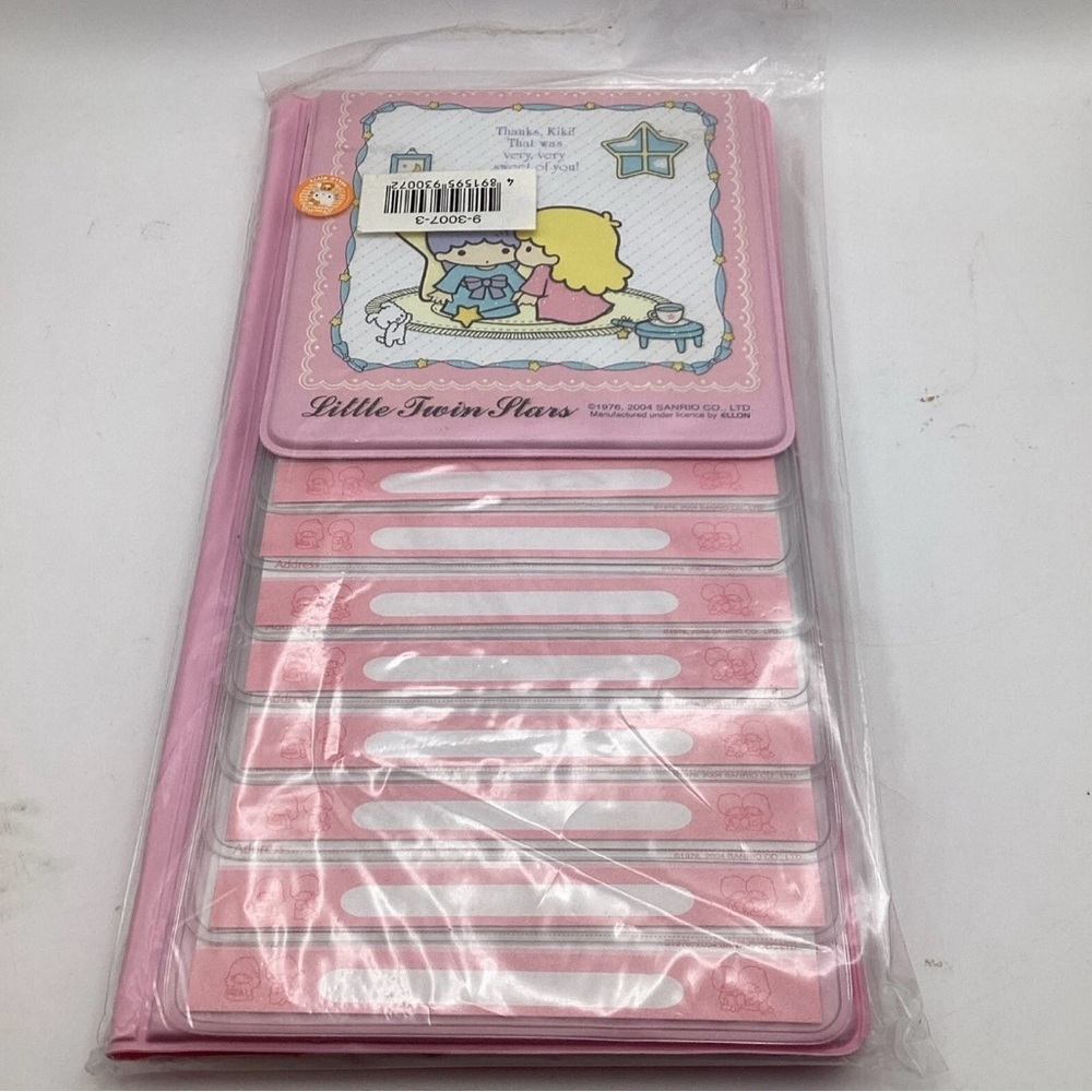 Sanrio Little Twin Stars Personal Address Book New Open Package Japan Vintage
